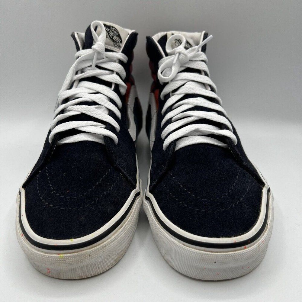 VANS SK8-HI Dark Aura Multi Blue Suede Canvas Skate Shoes W10.5/M9 VN0A4U3CWN0 - Picture 4 of 7